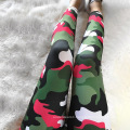 China supplier camouflage pattern women breathable high waist yoga pants leggings